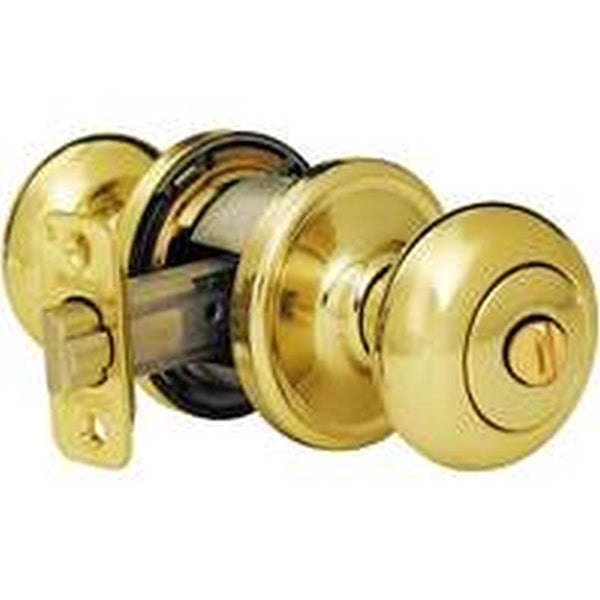 Kwikset Signature Series 730H36ALRCSBX Privacy Door Knob, Polished Brass