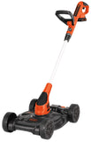 Black+Decker MTC220 Mower, 2 Ah, 20 V Battery, Lithium-Ion Battery, 12 in W Cutting