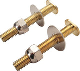 ProSource Bolt Set, Steel, Brass, For: Use to Attach Toilet to Flange