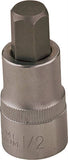 Vulcan Hex Bit Socket, Chrome, 14 mm, 1/2 in Drive, 2-1/2 in OAL