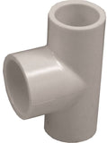 LASCO 401074BC Reducing Pipe Tee, 1/2 x 3/4 in, Slip, PVC, SCH 40 Schedule