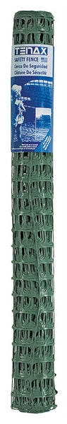 MUTUAL INDUSTRIES 14993-38-50 Safety Fence, 50 ft L, 3-1/2 x 1-3/4 in Mesh, Plastic, Green