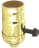 Leviton 7070-PG Lamp Holder, 250 V, 250 W, Phenolic Housing Material, Brass