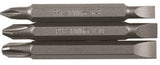 IRWIN 3535252C Screwdriver Bit, #2 to 10 Drive, Phillips/Slotted Drive, 1/4 in Shank, Hex Shank, 2-3/8 in L, Steel