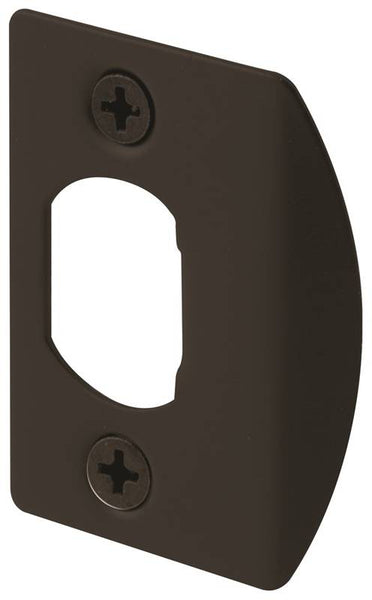 Defender Security E 2516 Latch Strike, 2-1/4 in L, 1-7/16 in W, Steel, Bronze