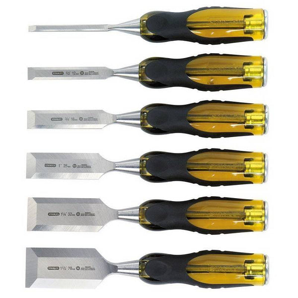 STANLEY Thru-Tang Series 16-971 Chisel Set, 6-Piece