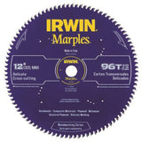 IRWIN 1807385 Circular Saw Blade, 12 in Dia, 1 in Arbor, 96-Teeth, Carbide Cutting Edge