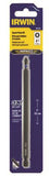 IRWIN 1837451 Power Bit, #1 Drive, Phillips Drive, 1/4 in Shank, Hex Shank, 6 in L, S2 Steel