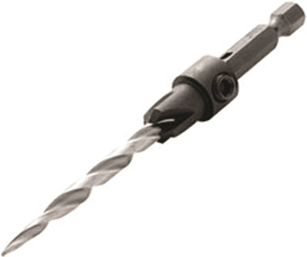 IRWIN 1882782 Countersink Drill Bit, 11-64 in Dia, 4 in OAL, 4-Flute, 1-4 in Dia Shank