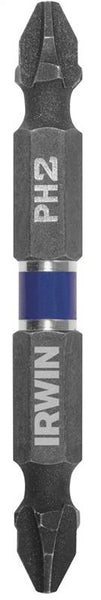 IRWIN 1870983 Power Bit, #2 Drive, Phillips Drive, 1/4 in Shank, Hex Shank, 2-3/8 in L, High-Grade Steel