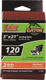 Gator 3145 Sanding Belt, 3 in W, 21 in L, 120 Grit, Fine, Aluminum Oxide Abrasive