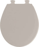 Mayfair 41EC 162/46EC Toilet Seat, Round, Molded Wood, Silver, Twist Hinge