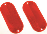 HY-KO CORB-7R Carded Reflector, 9.63 in L Post, Red Reflector