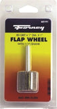 Forney 60191 Flap Wheel, 1 in Dia, 1 in Thick, 1/4 in Arbor, 80 Grit, Aluminum Oxide Abrasive