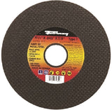 Forney 71854 Cut-Off Wheel, 4-1/2 in Dia, 0.045 in Thick, 7/8 in Arbor, 60 Grit, Medium, Aluminum Oxide Abrasive