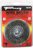 Forney 72739 Wire Wheel Brush, 4 in Dia, 0.012 in Dia Bristle