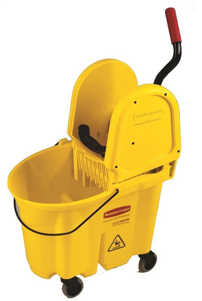 Rubbermaid FG757788YEL Mop Bucket and Wringer Combo, 35 qt Capacity, Rectangular, Polypropylene Bucket/Pail