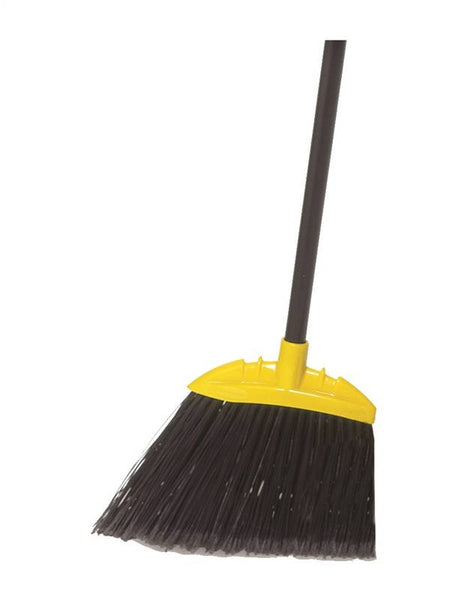 Rubbermaid FG638906BLA Angle Broom, 10-1/2 in Sweep Face, Polypropylene Bristle, Black Bristle, 55 in L