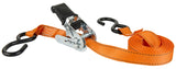 KEEPER 45518 Tie-Down, 1 in W, 15 ft L, Orange, 500 lb Working Load, S-Hook End