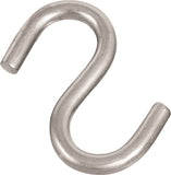 National Hardware N233-551 S-Hook, 145 lb Working Load, 0.3 in Dia Wire, Stainless Steel, Stainless Steel