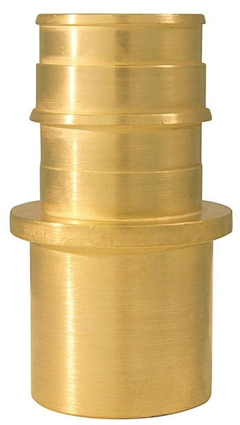 Apollo Valves ExpansionPEX Series EPXMSA115PK Pipe Adapter, 1 in, Barb x Male Sweat, Brass, 200 psi Pressure