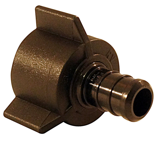 Apollo Valves ApolloPEX Swivel Adapter Series PXPAF1212S5PK Swivel Pipe Adapter, 1/2 in, Barb x FPT, Poly Alloy