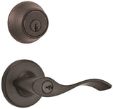 Kwikset 690BL-11P CP Deadbolt and Entry Lockset, 3 Grade, Venetian Bronze, 2-3/8 x 2-3/4 in Backset, K6 Keyway