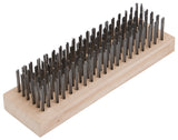 ProSource WB00619S Wire Brush, Metallic Bristle, 1-3/8 in W Brush, 7-1/8 in OAL