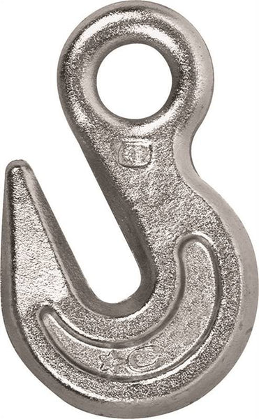 Campbell T9001624 Eye Grab Hook, 3/8 in, 5400 lb Working Load, 43 Grade, Steel, Zinc