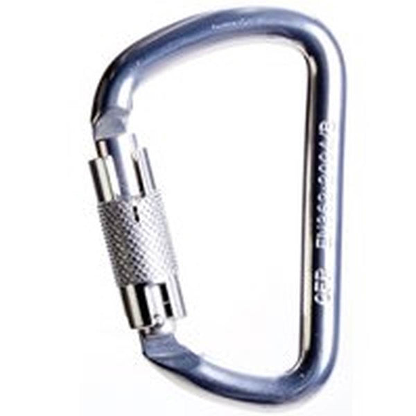 GUARDIAN FALL PROTECTION 01837 Locking Carabiner, Steel