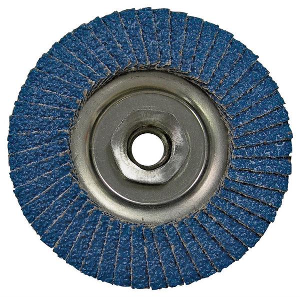 VORTEC PRO 30827 Flap Disc, 4-1/2 in Dia, 5/8-11 Arbor, Non-Woven, 36 Grit, Coarse, Zirconia Aluminum Abrasive