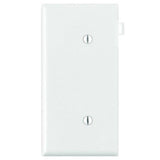 Leviton 905-PSE14-00W Wallplate, 1 -Gang, Thermoplastic Nylon, White, Strap Mounting