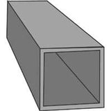 K & S 8149 Decorative Metal Tube, Square, 12 in L, 1/16 in W, 0.014 in Wall, Brass
