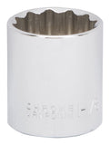 Vulcan MT6521736 Drive Socket, 1-1/8 in Socket, 1/2 in Drive, 12-Point, Chrome Vanadium Steel, Chrome