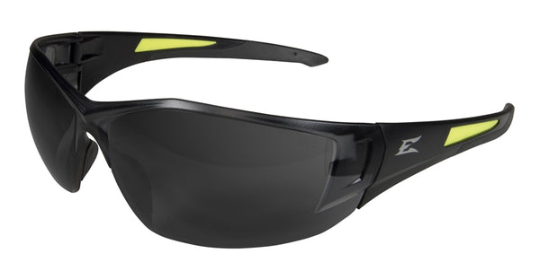 Edge SD116-G2-SD116 Safety Glasses, Unisex, Polycarbonate Lens, Wraparound Frame, Nylon Frame, Black Frame
