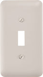 Amerelle 935TW Wallplate, 5 in L, 2-13/16 in W, 1 -Gang, Steel, White