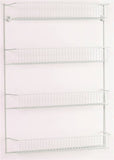 Rack 4-tier Door/wall Epxy Wht