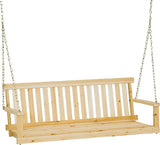 Jack Post H-24 Porch Swing Seat, 48-3/4 in OAW, 17-3/4 in OAD, 21-1/2 in OAH, Fir Wood Frame, Silver Gray Frame