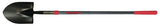 RAZOR-BACK 45013 Shovel with Steel Backbone, 8-5/8 in W Blade, Steel Blade, Fiberglass Handle, Cushion Grip Handle