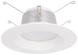 Boston Harbor DL6-096(5&6 inch)-3K LED Retrofit Trim, 10 W, 120 V, 1-Lamp, LED Lamp, Plastic, White, White
