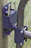 SpeeCo S16100300 Gate Latch, 2-Way, Blue, For: 1-5/8 to 2 in OD Round Tube Gate