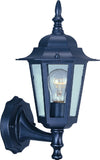 Boston Harbor AL8041-5 Outdoor Wall Lantern, 120 V, 60 W, A19 or CFL Lamp, Aluminum Fixture, Black