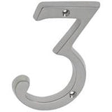 Schlage SC2-3036-619 House Number, Character: 3, 4 in H Character, Nickel Character, Brass
