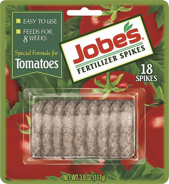 Jobes 06000 Fertilizer Spike Blister Pack, Spike, Gray-Light Brown, Slight Ammonia Blister Pack