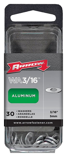 Arrow WA316 Washer, 3/16 in ID, Aluminum