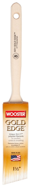 WOOSTER 5231-1-1/2 Paint Brush, 1-1/2 in W, 2-7/16 in L Bristle, Polyester Bristle, Sash Handle