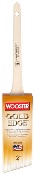 WOOSTER 5234-2 Paint Brush, 2 in W, 2-7/16 in L Bristle, Polyester Bristle, Sash Handle