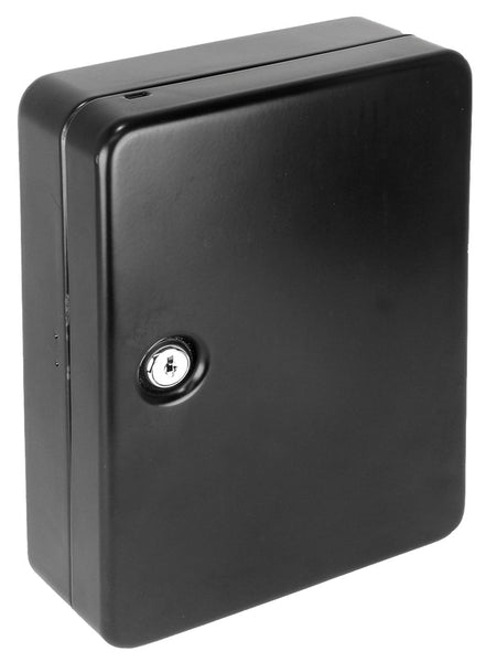 HY-KO KO304 Lockable Key Cabinet, 48 Key, Metal, Black