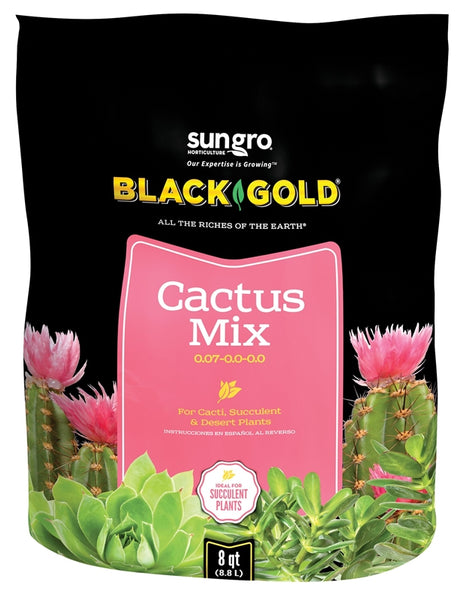 sun gro BLACK GOLD 1410602 8 QT P Cactus Mix, Granular, Brown/Earthy, 240 Bag