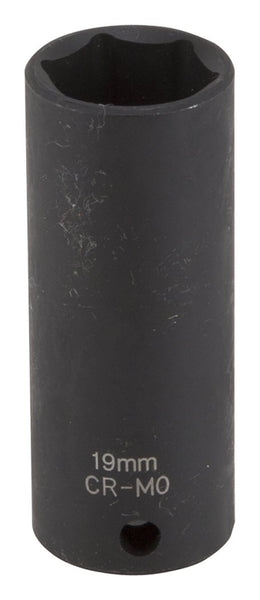 Vulcan Deep Impact Socket, 19 mm Socket, Black Phosphate